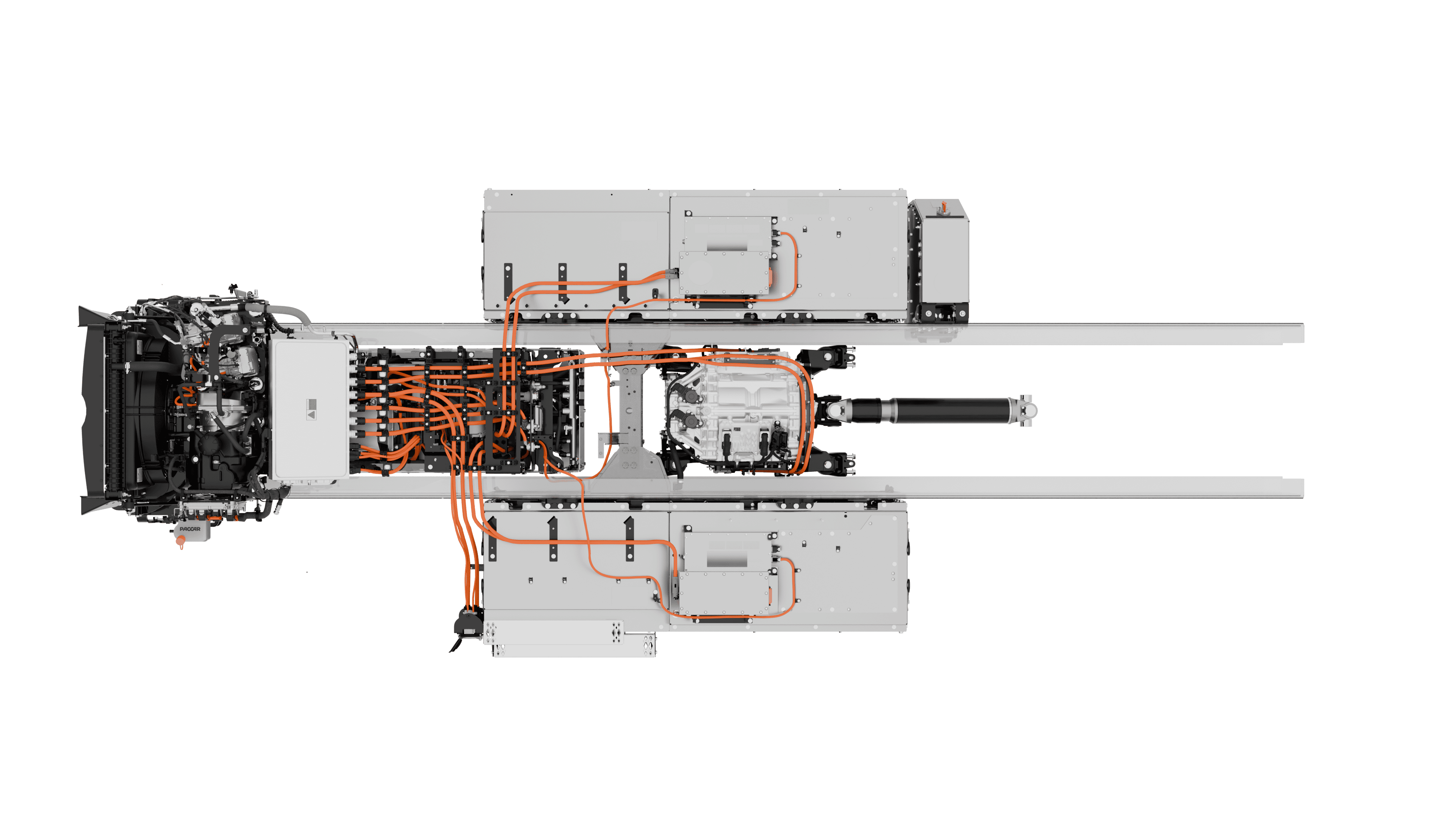 Two battery pack rear view
